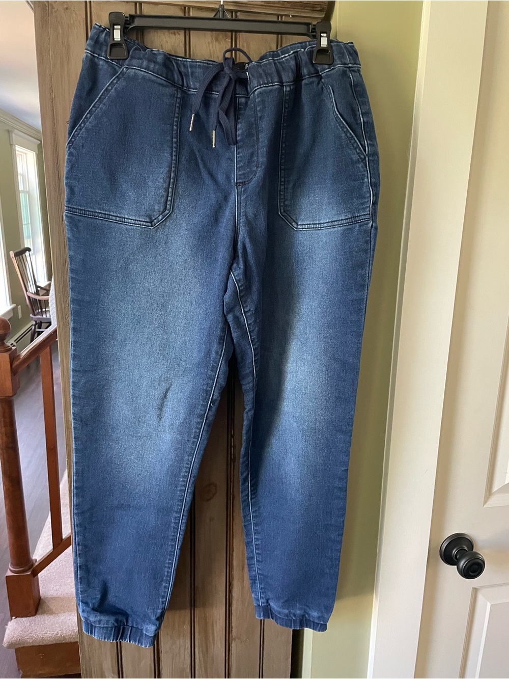 Women's Indigo Jogger Jeans - Casual Pull-On soft, stretchy Denim